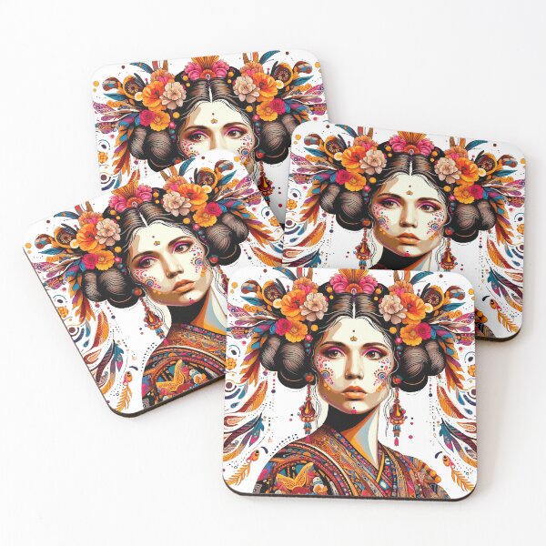 Item preview, Espíritu Rebelde – Leia en Estilo Folk Floral designed and sold by Ojo de Lilith.