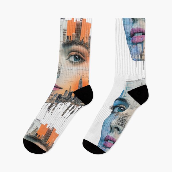 Item preview, City Within Her – Urban Double Exposure Portrait designed and sold by Angellacelin.
