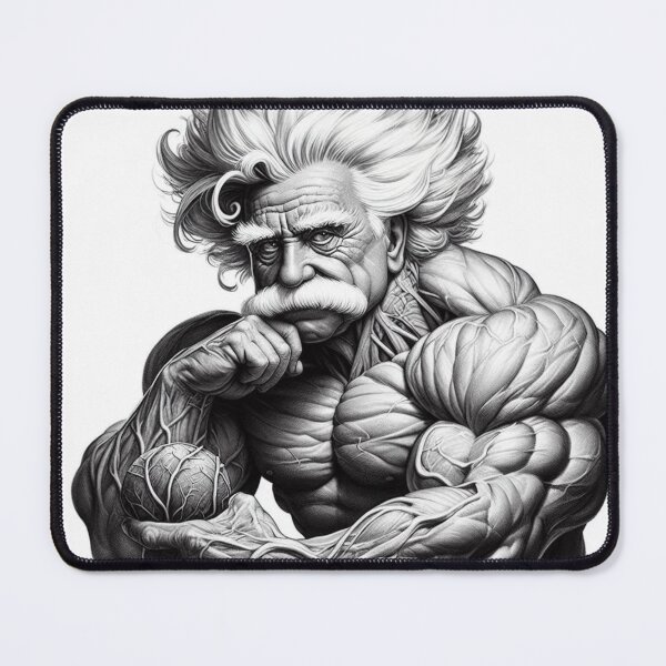 Item preview,  Albert Einstein bodybuilder designed and sold by sevenmountains.
