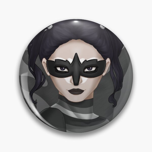 Item preview, Woman wearing a racoon mask designed and sold by AssortedDrawings.