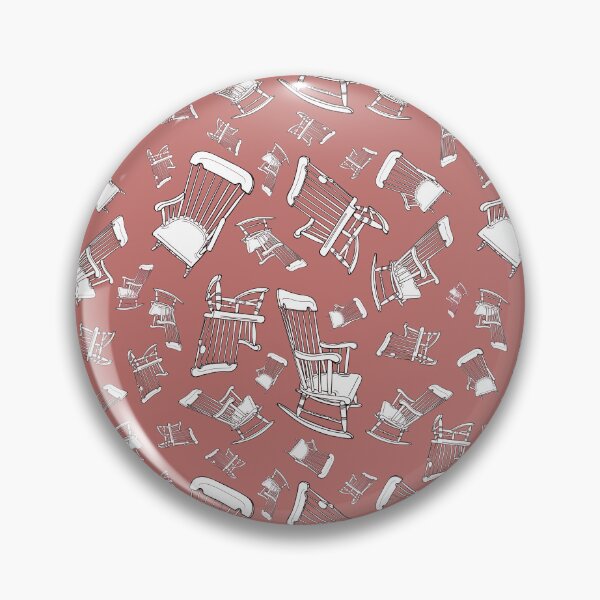 Item preview, You Rock Rocking Chair Repeating Pattern Pink designed and sold by LayerCakeDigDes.