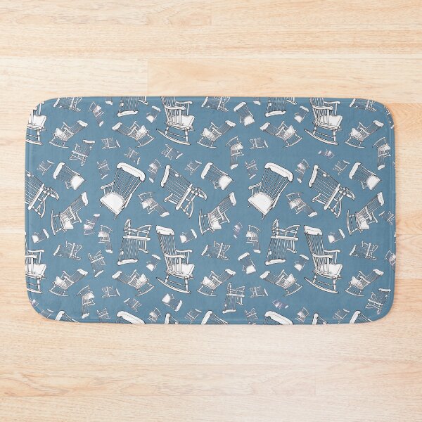 Item preview, You Rock Rocking Chair Repeating Pattern on Blue Background designed and sold by LayerCakeDigDes.