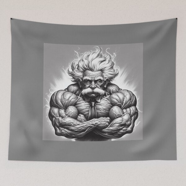 Item preview,  Albert Einstein bodybuilder designed and sold by sevenmountains.