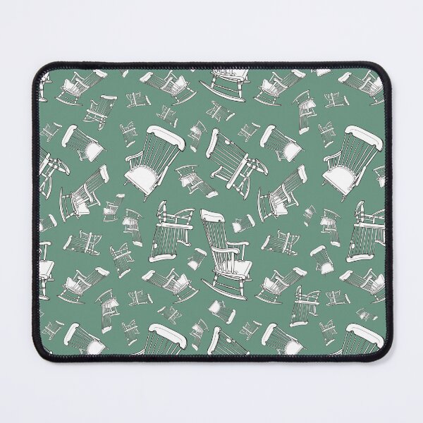 Item preview, You Rock Rocking Chair Repeating Pattern on Green Background designed and sold by LayerCakeDigDes.