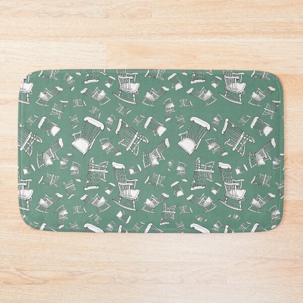 Item preview, You Rock Rocking Chair Repeating Pattern on Green Background designed and sold by LayerCakeDigDes.