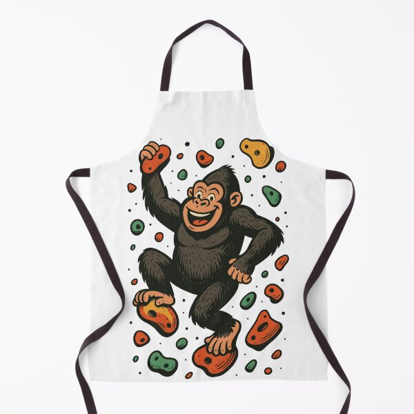 Item preview, Bouldering Gorilla Monkey Climbing Retro Gift designed and sold by Pineapple-Tree.