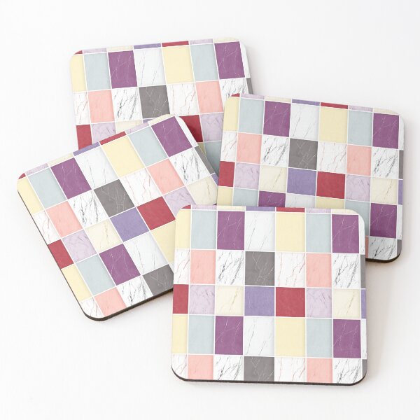 Item preview, Multicolor Marble Texture Grid designed and sold by Enea Kelo.