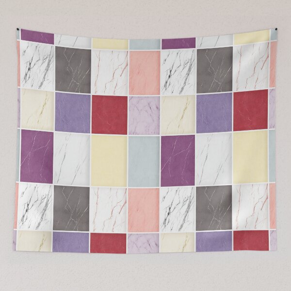 Item preview, Multicolor Marble Texture Grid designed and sold by Enea Kelo.