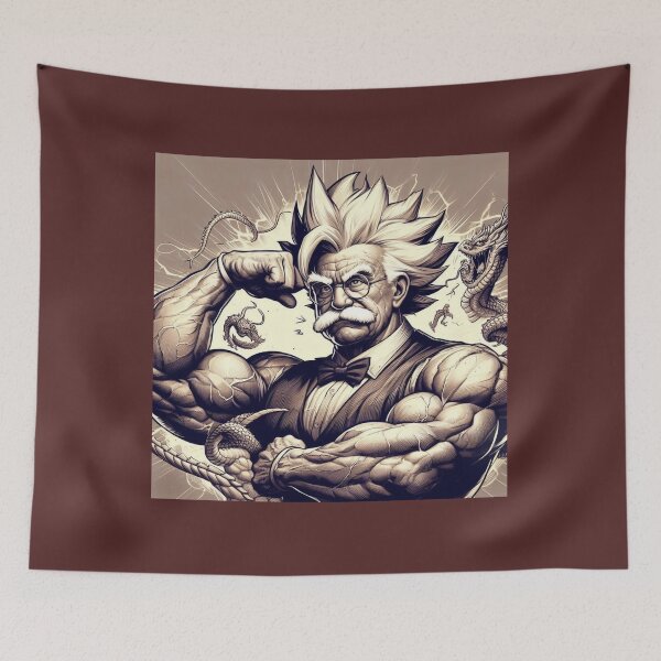 Item preview, Albert Einstein bodybuilder designed and sold by sevenmountains.