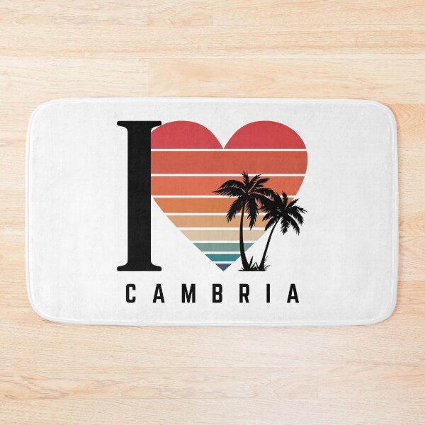 Item preview, I ❤️ Cambria - Retro West Coast Beach Vibes designed and sold by MFGB-Creations.