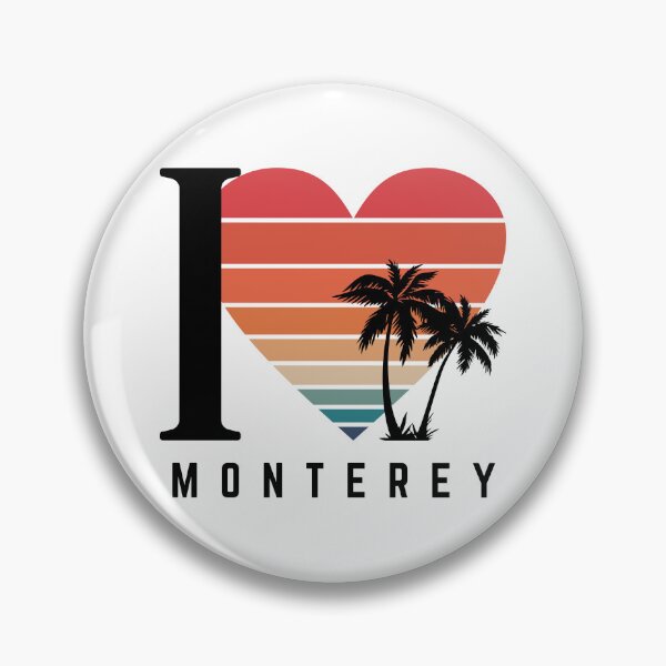 Item preview, I ❤️ Monterey - Retro West Coast Beach Vibes designed and sold by MFGB-Creations.