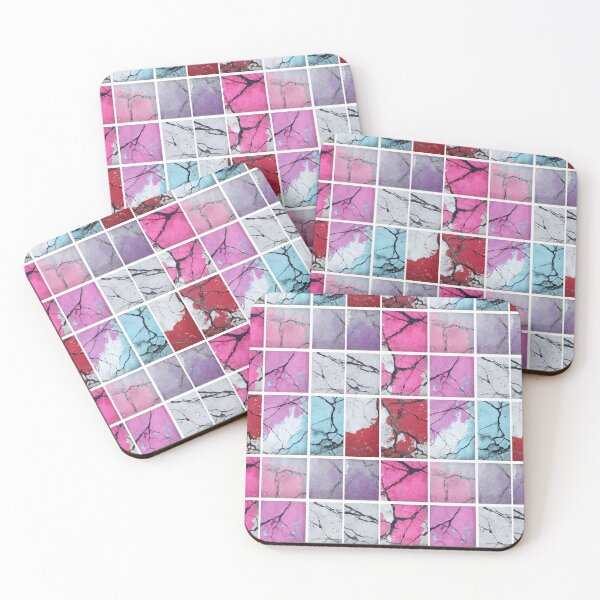 Item preview, Multicolor Marble Texture Grid designed and sold by Enea Kelo.