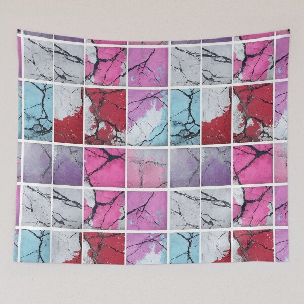 Item preview, Multicolor Marble Texture Grid designed and sold by Enea Kelo.
