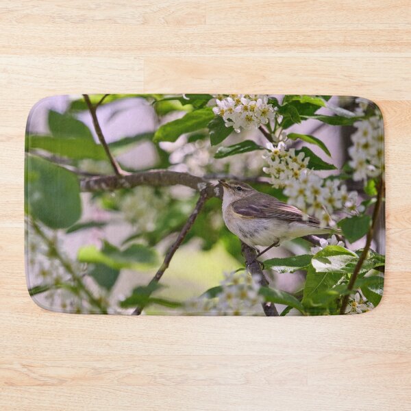 Item preview, All those flowers. Willow Warbler in Bird Cherry tree designed and sold by Jouko Lehto Photography.