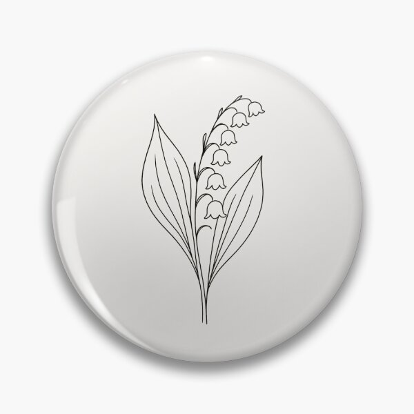 Item preview, Lily of the Valley – Botanical Wildflower Line Art designed and sold by Planthem.