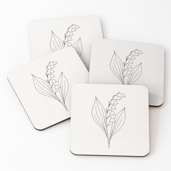 Item preview, Lily of the Valley – Botanical Wildflower Line Art designed and sold by Planthem.