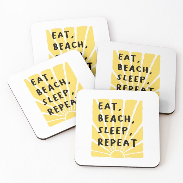 Item preview, Eat, Beach, Sleep, Repeat Sunset Message designed and sold by FanFest.