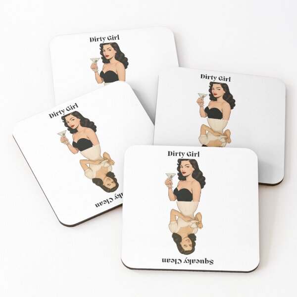 Item preview, Reversible Pin-Up Dishwasher Magnet – “Dirty Girl” & “Squeaky Clean” designed and sold by Karessaskamera.