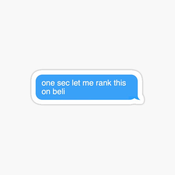 Item preview, Beli Rank Text designed and sold by cpfromky.