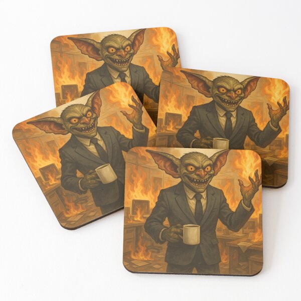 Item preview, Certified Goblin Mode – Office Chaos Creature with Coffee designed and sold by Ashidre.