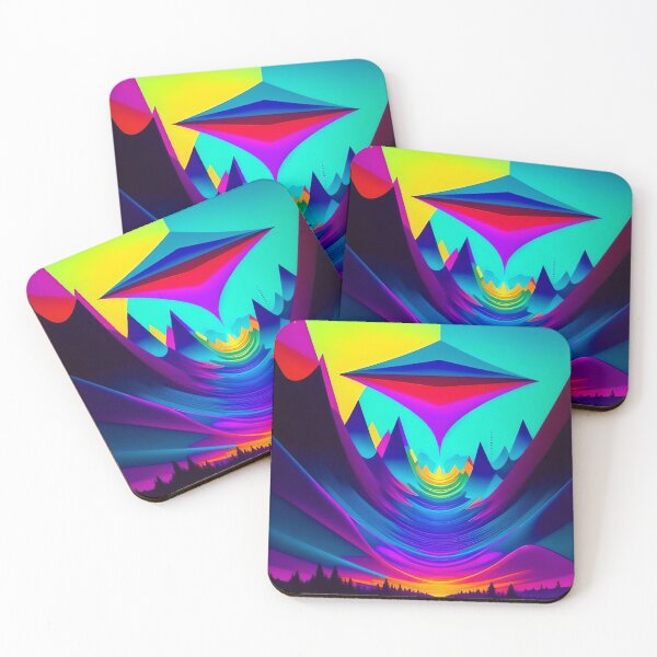 Item preview, Neon Horizon Roadway Abstract Art designed and sold by Esterlane.