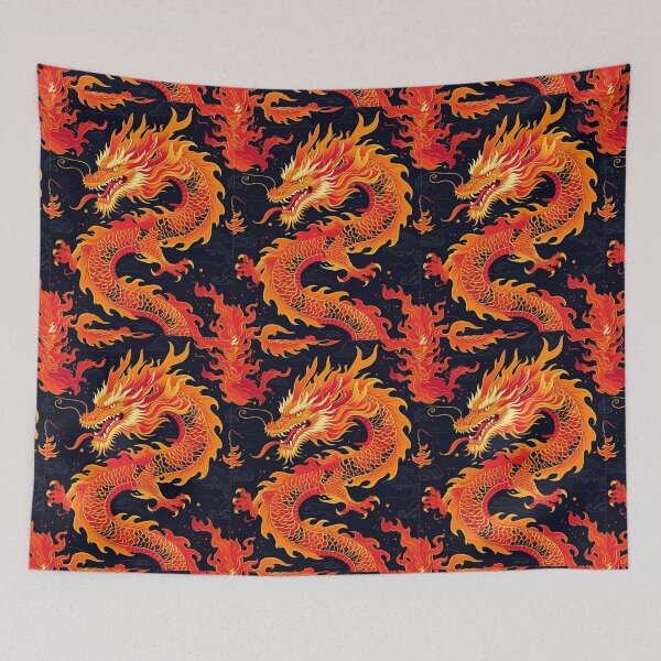 Item preview, Eastern Fire Dragon Pattern designed and sold by PatronesKawai.