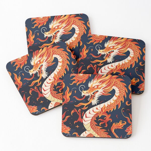 Item preview, Eastern Fire Dragon Pattern designed and sold by PatronesKawai.