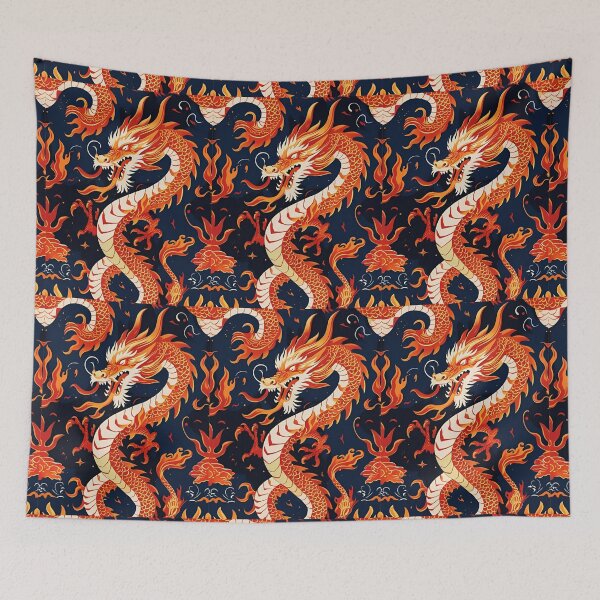 Item preview, Eastern Fire Dragon Pattern designed and sold by PatronesKawai.