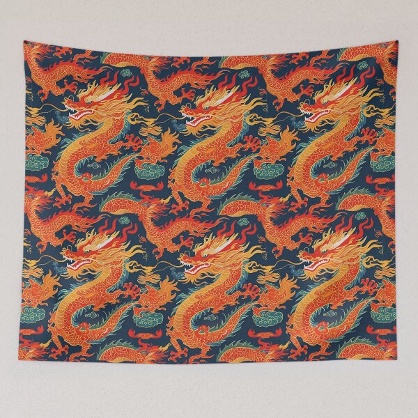 Item preview, Eastern Fire Dragon Pattern designed and sold by PatronesKawai.