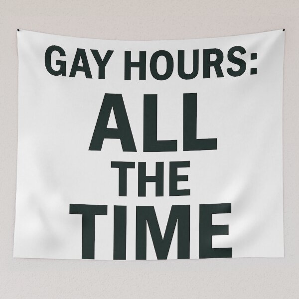 Item preview, Gay Hours: All The Time - Inclusive Fun designed and sold by Owcomm.