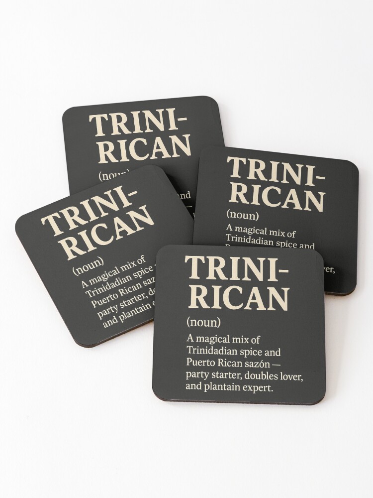 Thumbnail 1 of 5, Coasters (Set of 4), Trini-Rican designed and sold by Fourthcreative.