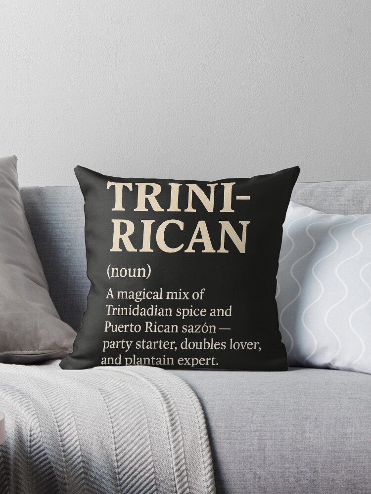 Thumbnail 1 of 4, Pillow, Trini-Rican designed and sold by Fourthcreative.