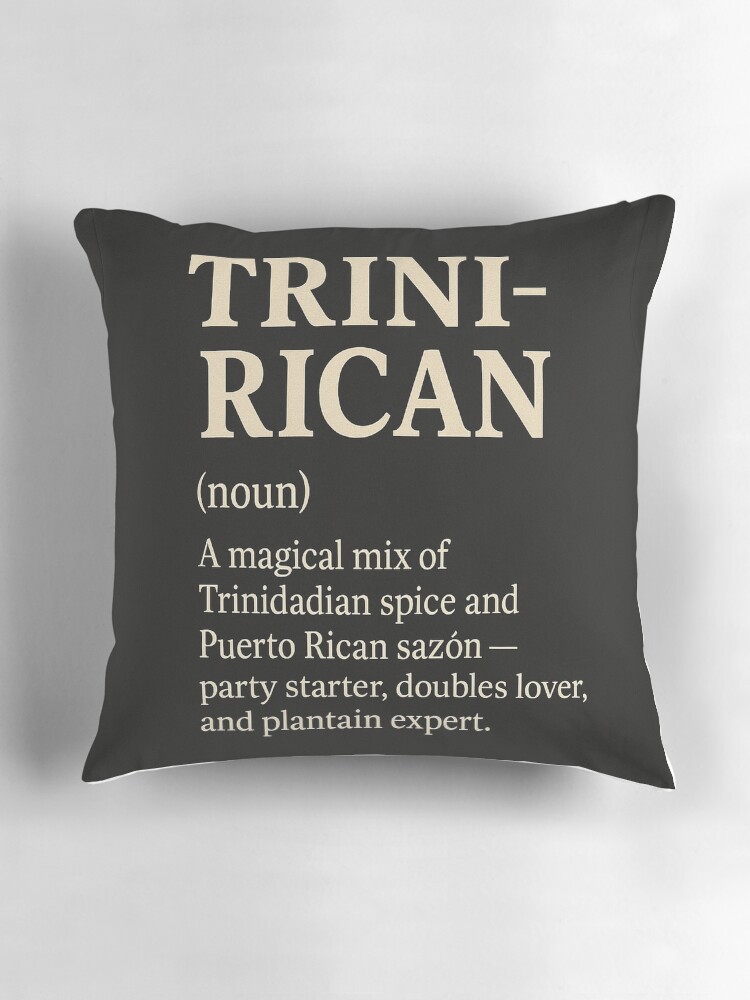 Thumbnail 3 of 4, Pillow, Trini-Rican designed and sold by Fourthcreative.
