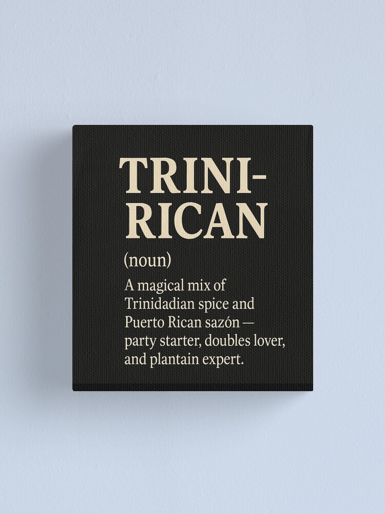 Thumbnail 1 of 3, Canvas Print, Trini-Rican designed and sold by Fourthcreative.