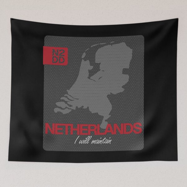 Item preview, Netherlands & Country Slogan - N2DD designed and sold by Evilcraft Designs.