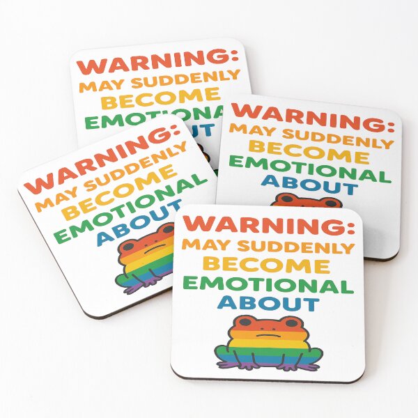 Item preview, Warning: May Suddenly Become Emotional About Our Rainbow Frog designed and sold by Owcomm.
