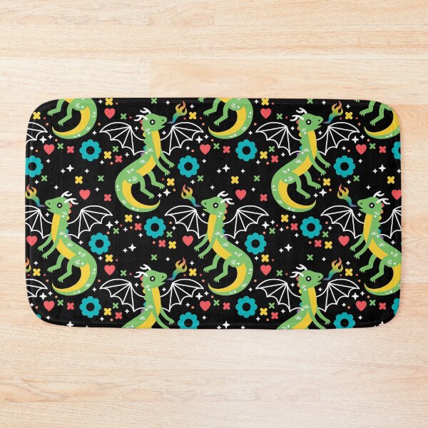 Item preview, Cute Rainbow Fire-Breathing Dragons Pattern – Whimsical Fantasy Design designed and sold by musingtreeart.
