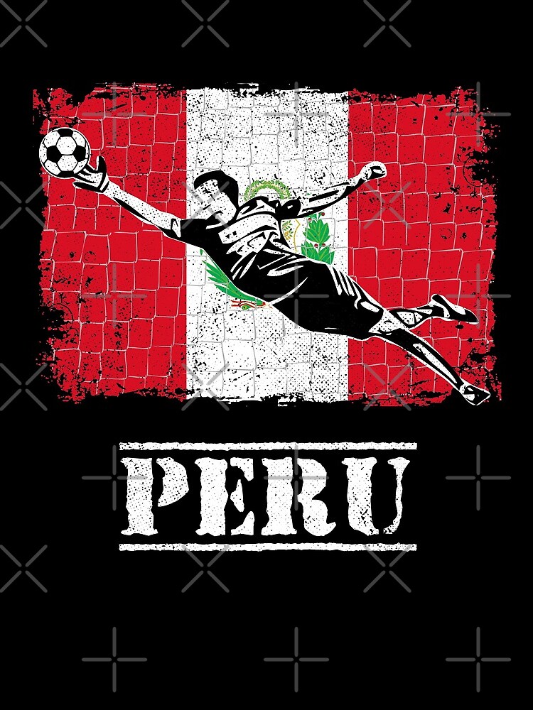 Artwork view, Peru Soccer Goalie Goal Keeper Shirt designed and sold by zeno27