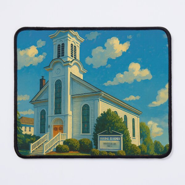 Item preview, Annandale Reformed Church – Vintage New Jersey Poster designed and sold by thaneydesign.