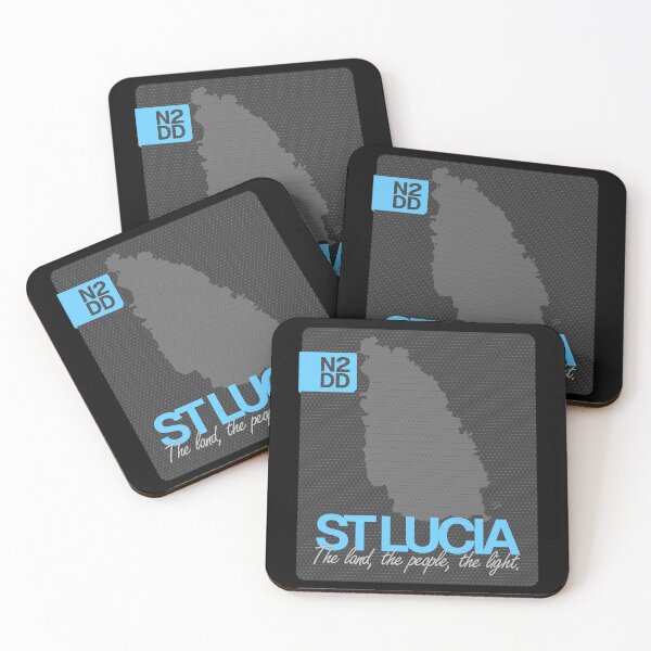 Item preview, Saint Lucia & Country Slogan - N2DD designed and sold by Evilcraft Designs.