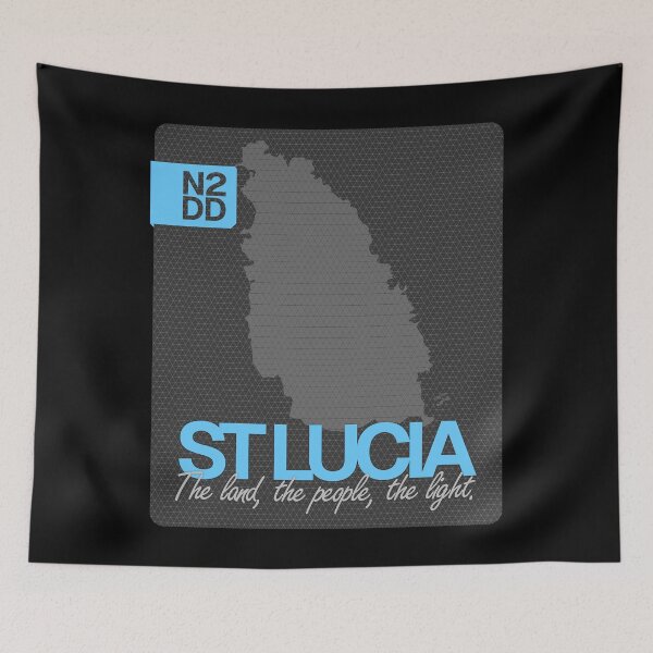 Item preview, Saint Lucia & Country Slogan - N2DD designed and sold by Evilcraft Designs.