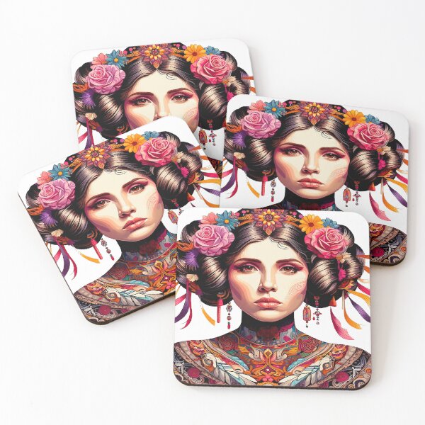 Item preview, Princesa Leia Folk Nouveau – Colección Artística y Floral designed and sold by Ojo de Lilith.