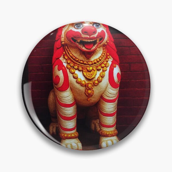 Aperçu de l'œuvre Statue du lion gardien de l'Himalaya – Art du temple de Katmandou créée et vendue par Faruk Kalkan Travel Gallery.