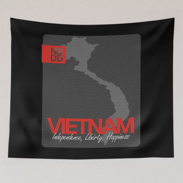 Item preview, Vietnam & Country Slogan - N2DD designed and sold by Evilcraft Designs.