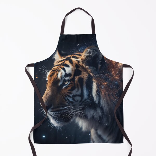 Item preview, Cosmic Tiger – Photorealistic Tiger Merging with Galaxy in High-Resolution Artwork designed and sold by ArtiQreate.