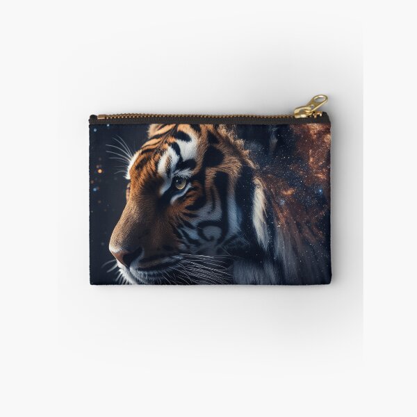 Item preview, Cosmic Tiger – Photorealistic Tiger Merging with Galaxy in High-Resolution Artwork designed and sold by ArtiQreate.