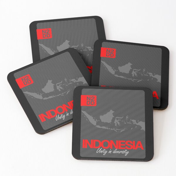Item preview, Indonesia & Country Slogan - N2DD designed and sold by Evilcraft Designs.