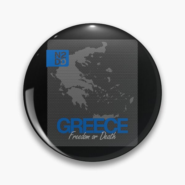 Item preview, Greece & Country Slogan - N2DD designed and sold by Evilcraft Designs.