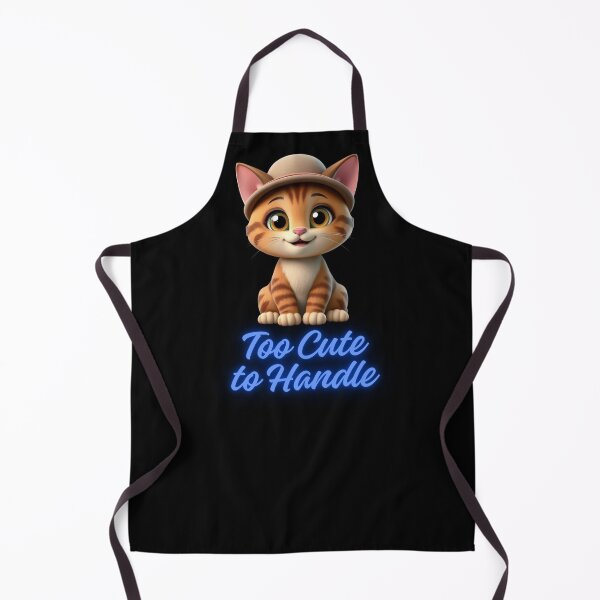 Item preview, "Too Cute to Handle" Vintage Cat Art – Whimsical Feline in Classic Hat designed and sold by musaouri.