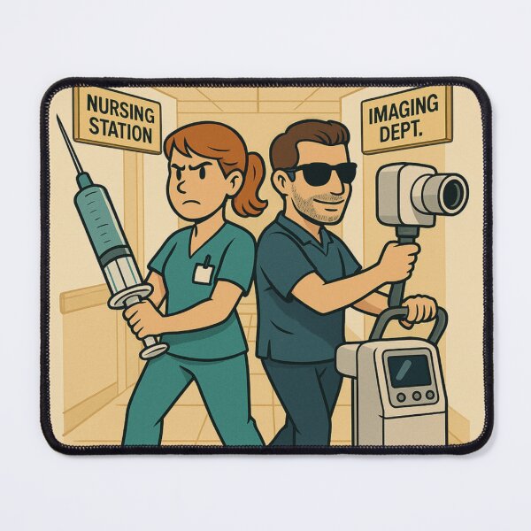 Item preview, Shots Fired – Nurse vs. Rad Tech Showdown designed and sold by AlohaRadGear.